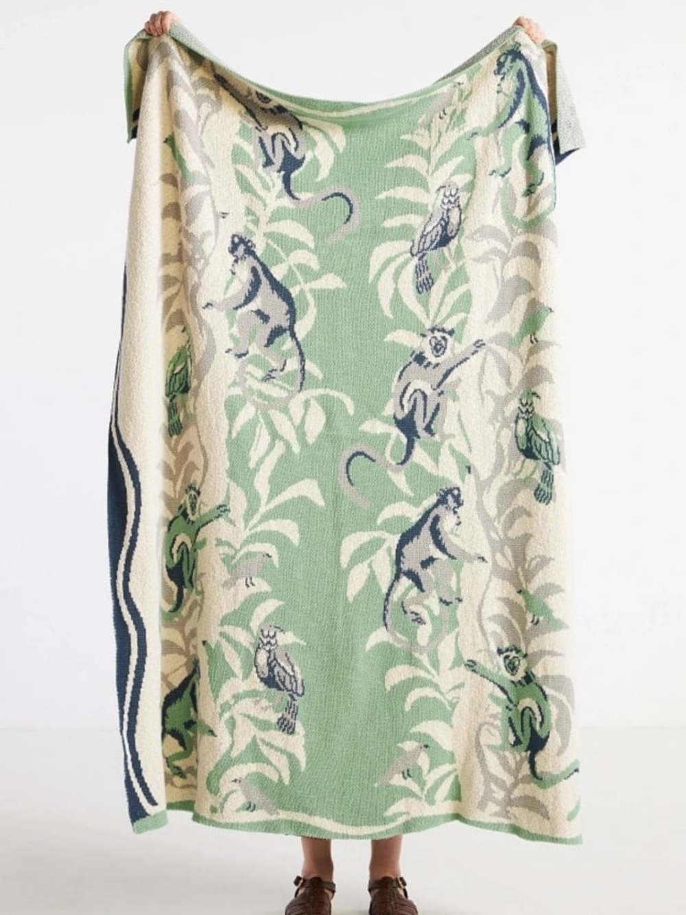 Anthropologie Sonnie Cotton Throw Blanket.